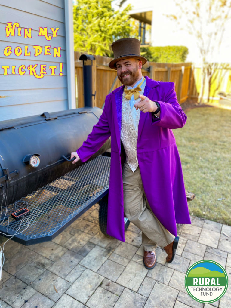 Willy Wonka Golden Ticket Costume