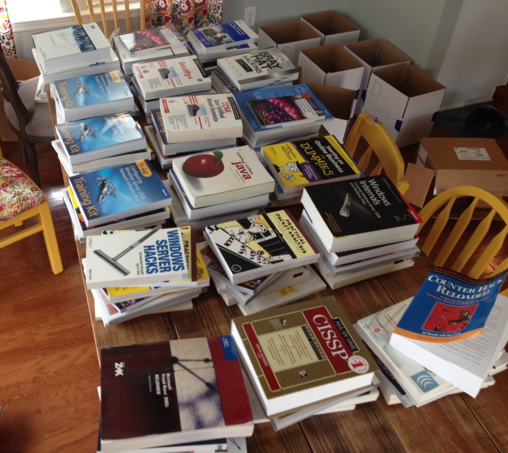 Books Being Organized for Distribution