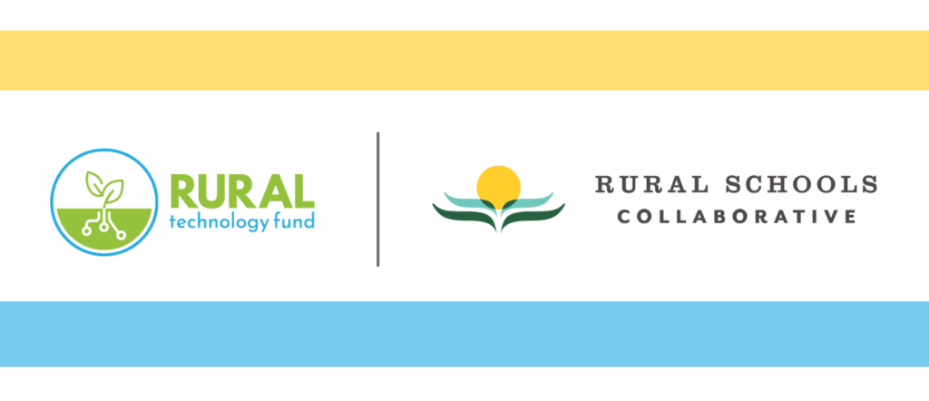 The logos for Rural Technology Fund and Rural Schools Collaborative. 