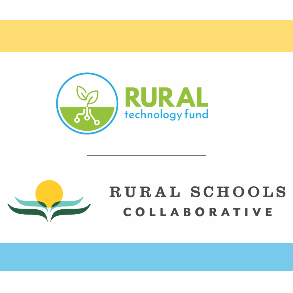 The logos for Rural Technology Fund and Rural Schools Collaborative.