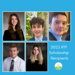 Headshots of the five 2022 RTF Scholarship Recipients.