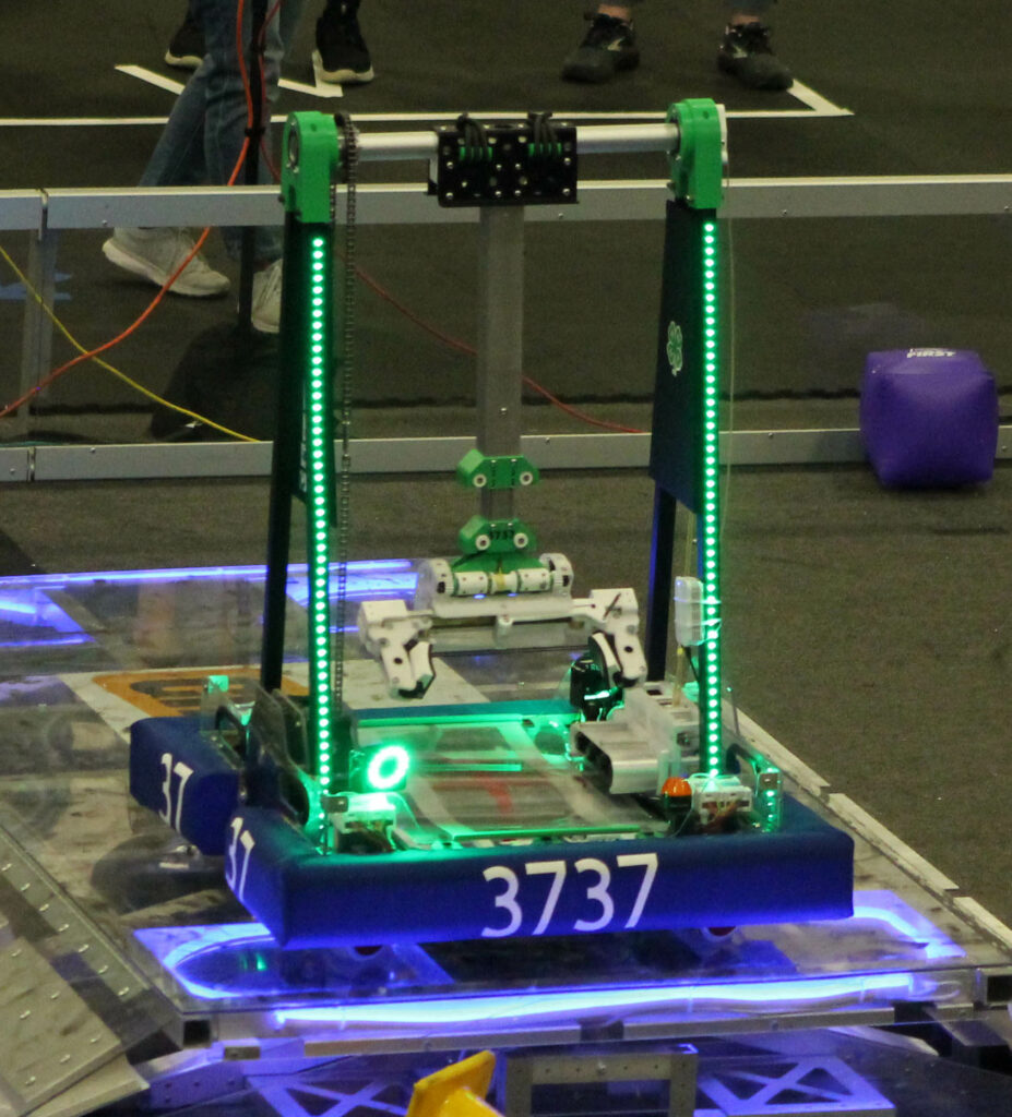 Team 3737's robot during competition. 
