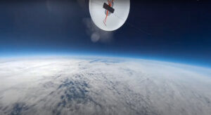 A view from our Infinite Sky STEM CubeSat Emulator launch in May of 2025!