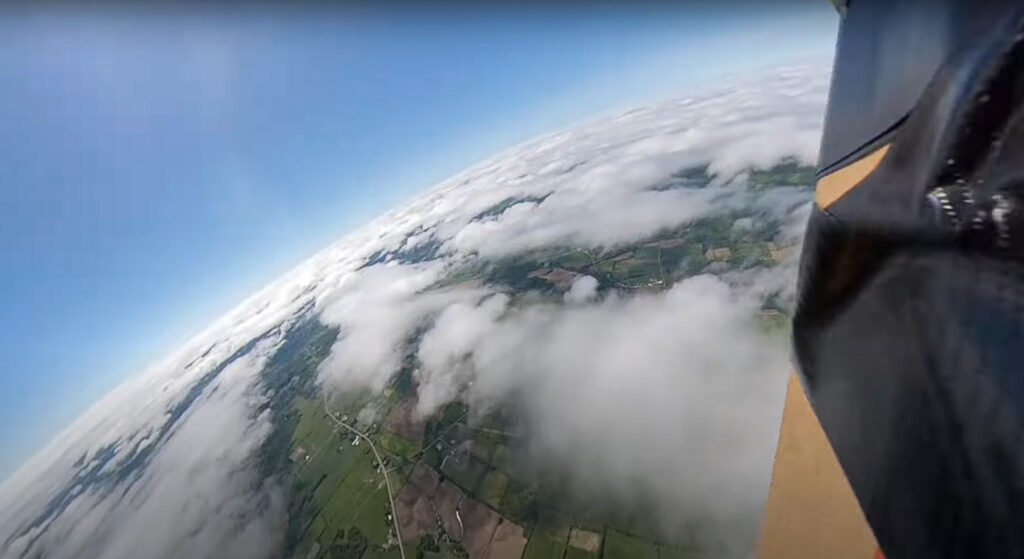 A view from our Infinite Sky STEM CubeSat Emulator launch in May of 2025!