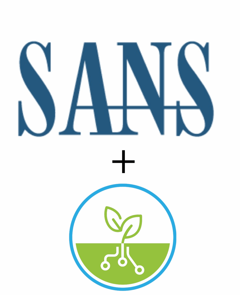 The SANS + Rural Tech Fund logos appear together.