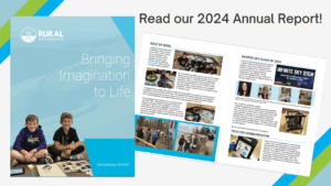Images of the cover and an inside spread appear with the words, "Read our 2024 Annual Report!"