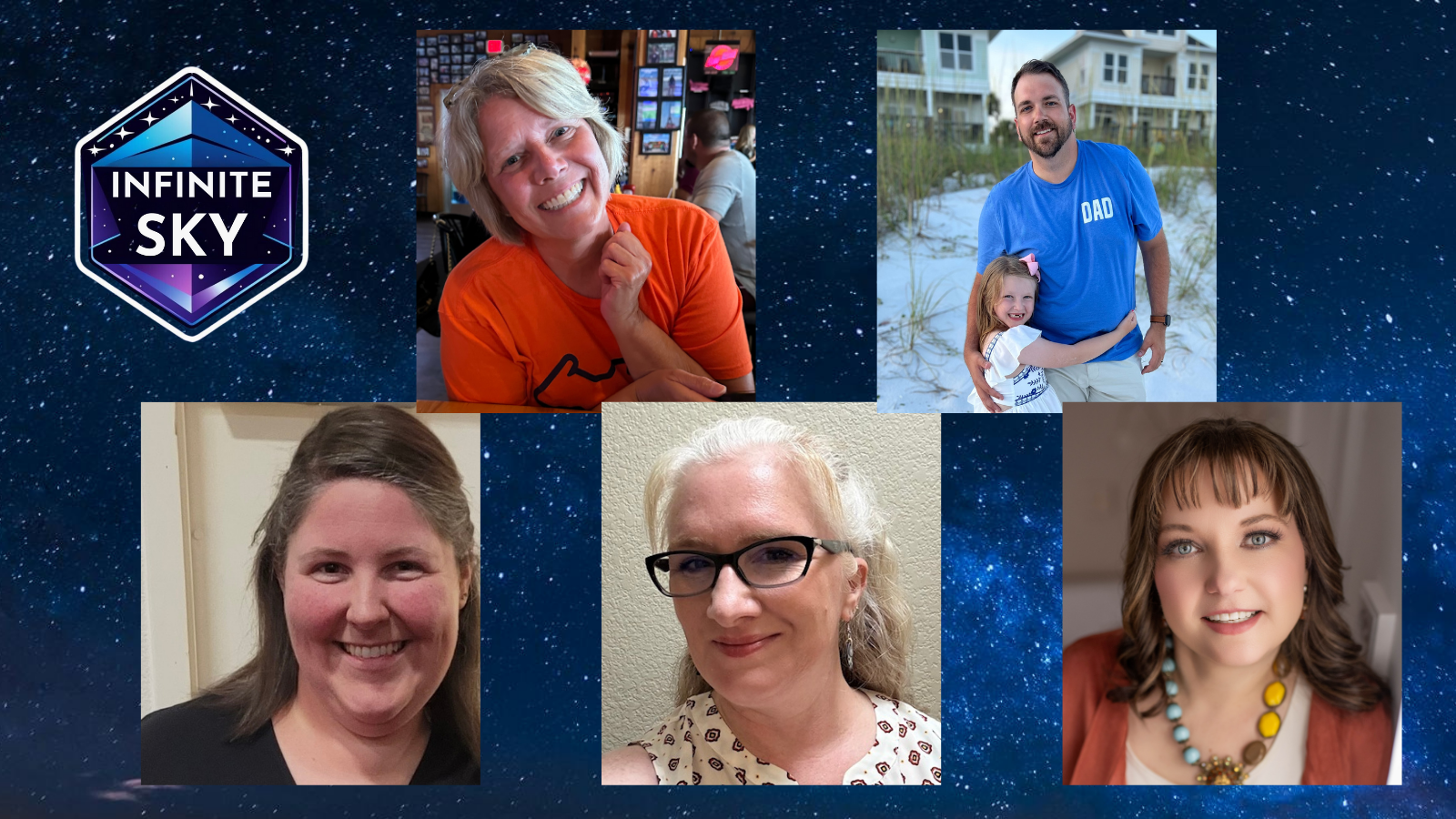 Infinite Sky Cohort 2 Educators: Amy Gourlay, Wesley Martin, Beth Ann Pope, Christina Adamson, and Christa Bell.